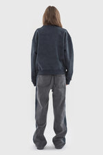 Load image into Gallery viewer, HYBRID DENIM SWEATSHIRT | WASHED GREY
