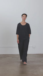 Load and play video in Gallery viewer, OVERSIZED TOP | FADED BLACK

