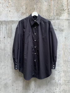 FRANCINE SHIRT | BLACK POPLIN