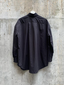 FRANCINE SHIRT | BLACK POPLIN