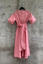 Load image into Gallery viewer, COTTON SILK BROADCLOTH WRAPPED DRESS | MULTIPLE COLOURWAYS
