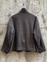 Load image into Gallery viewer, WOOL GAUZE HOUNDSTOOTH JACKET | MOCHA
