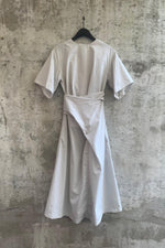 Load image into Gallery viewer, COTTON SILK BROADCLOTH WRAPPED DRESS | MULTIPLE COLOURWAYS
