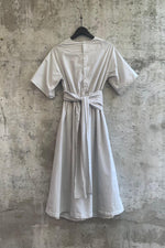 Load image into Gallery viewer, COTTON SILK BROADCLOTH WRAPPED DRESS | MULTIPLE COLOURWAYS
