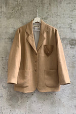 Load image into Gallery viewer, BECKETT JACKET | OCHRE LINEN SUITING
