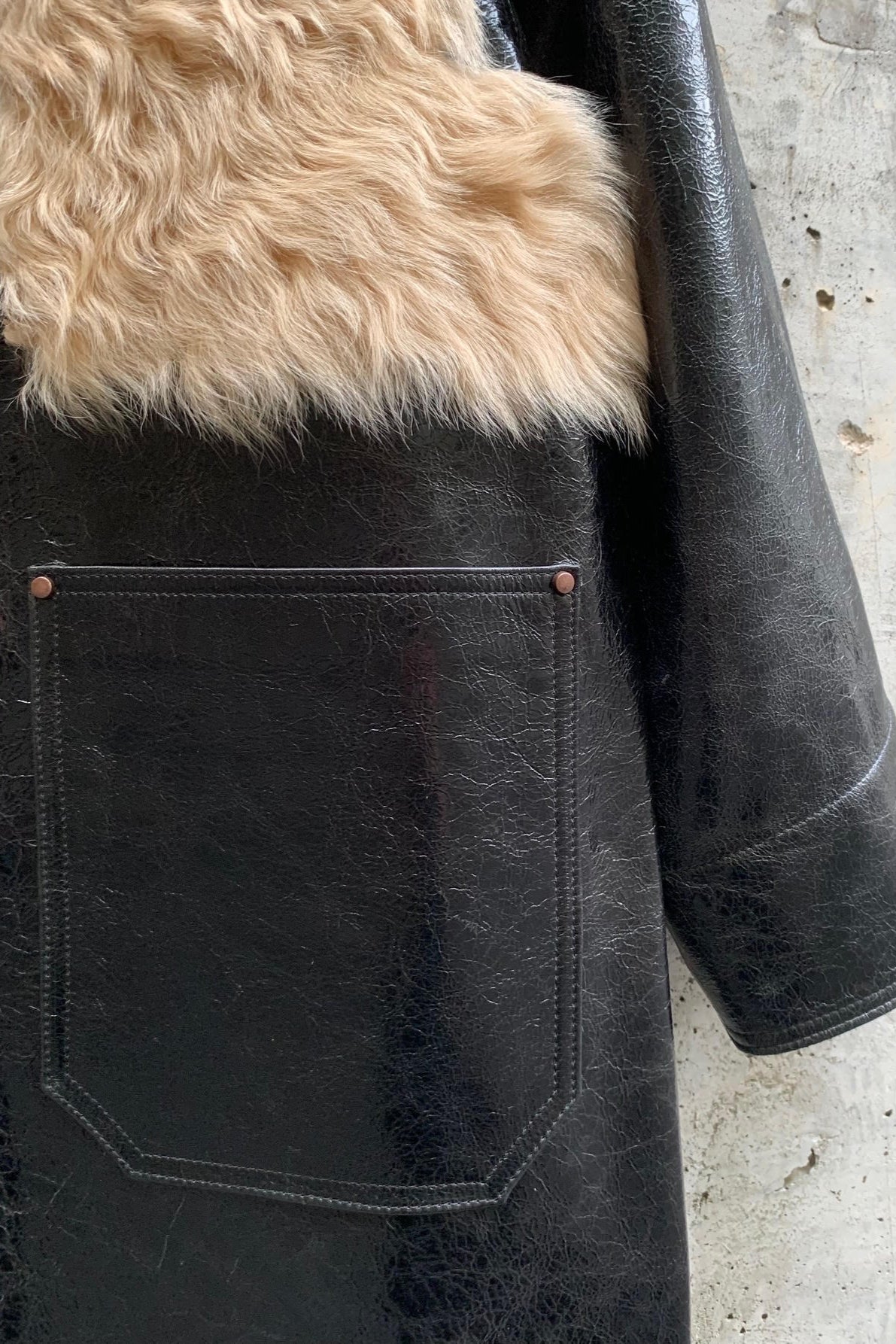 CHORE COAT | PATENT BLACK x OAT TIGRADO