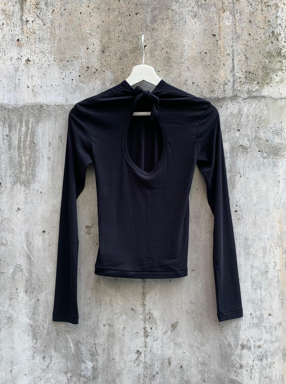 TWISTED COTTON BACK TIED LONG T-SHIRT | MULTIPLE COLOURWAYS