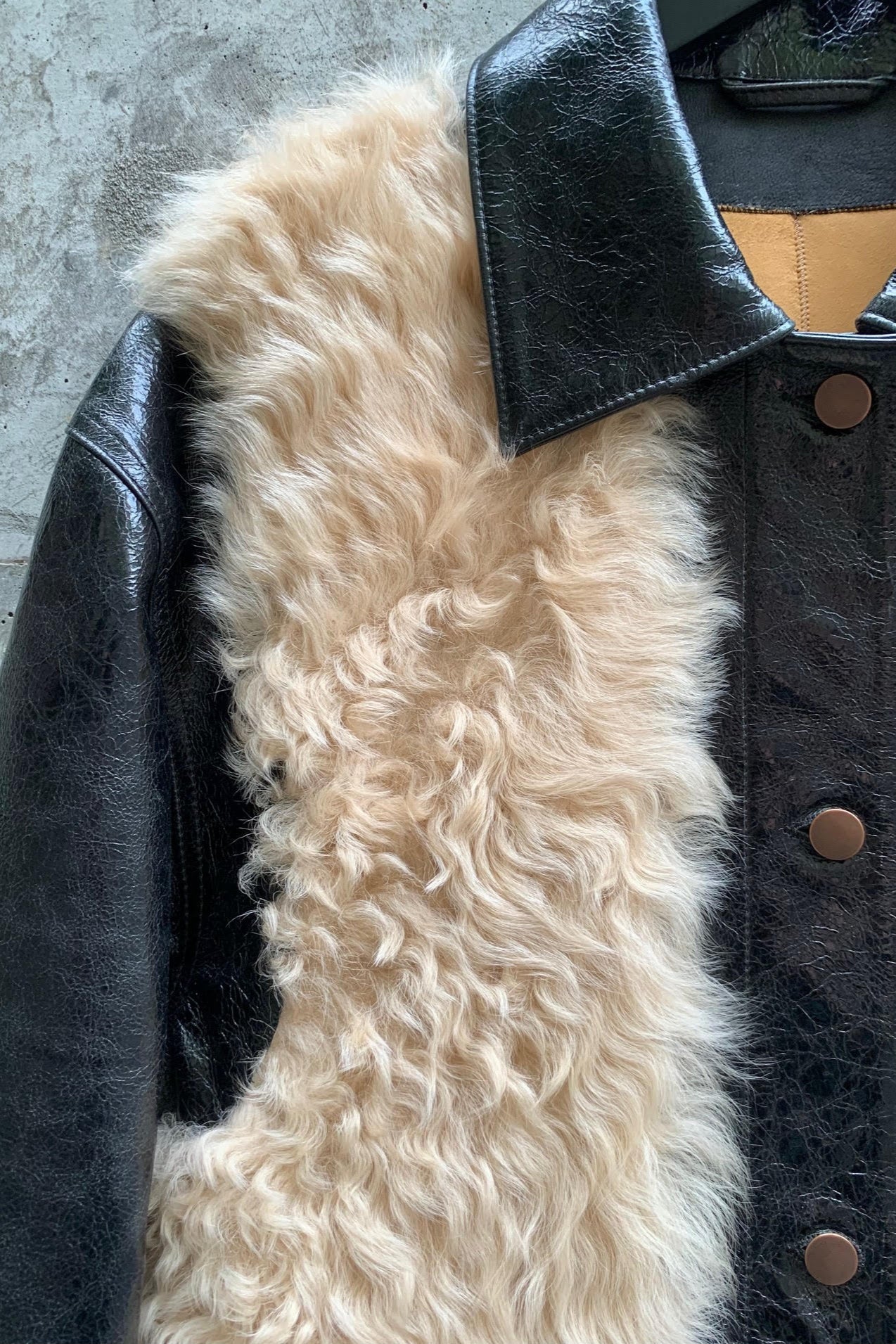 CHORE COAT | PATENT BLACK x OAT TIGRADO