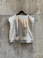 Load image into Gallery viewer, BLOCK TUNIC | SILVER x CREAM

