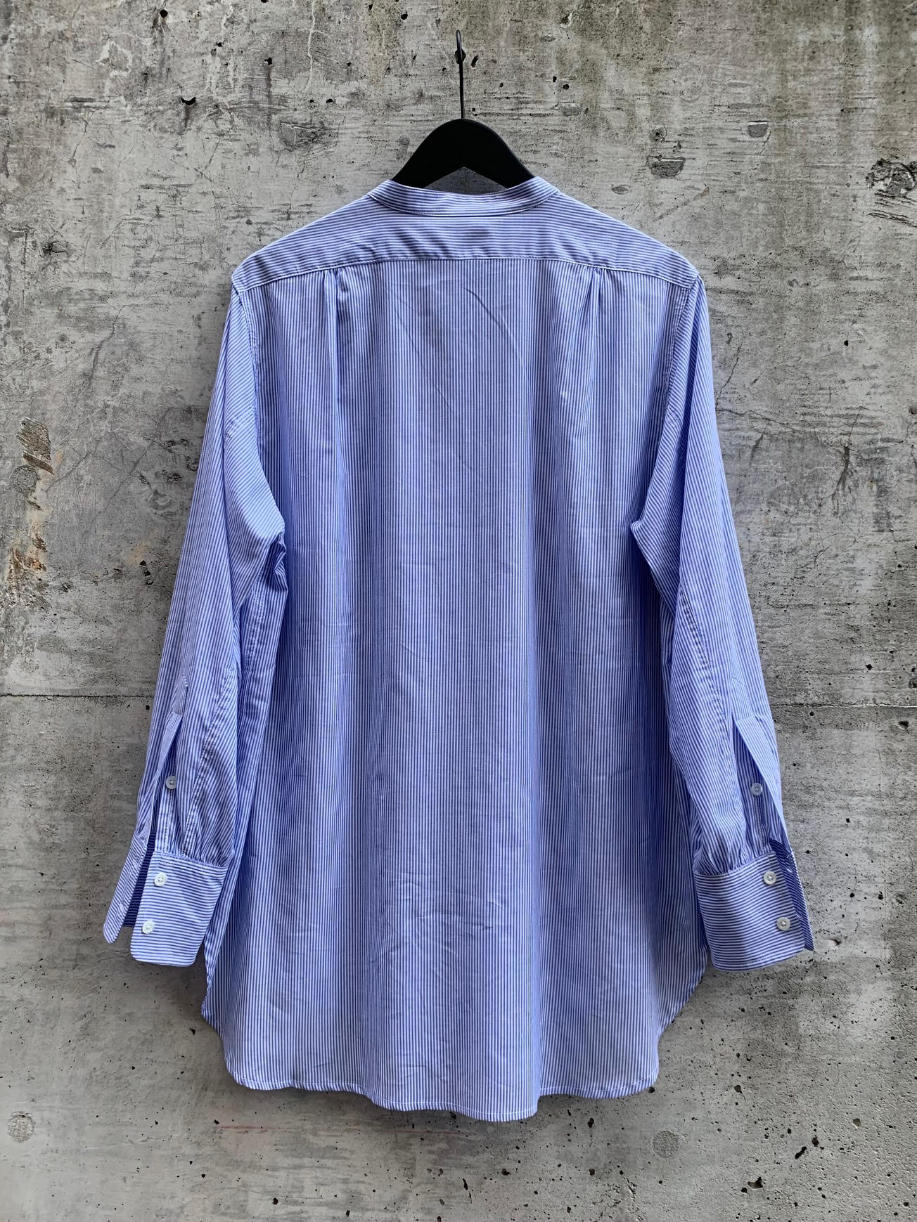 MARTA SHIRT | NAVY WHITE STRIPE