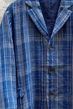 Load image into Gallery viewer, INDIGO CHECK JACKET | INDIGO
