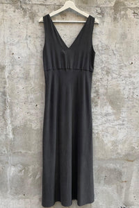 HAND DYED SILK TELMO DRESS | EUCALYPTUS