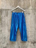 Load image into Gallery viewer, DROP CROTCH PANT | METALLIC BLUE
