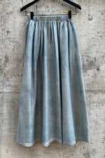Load image into Gallery viewer, SILK SKIRT | GREY-BLUE
