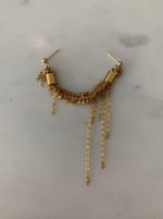 Load image into Gallery viewer, DOUBLE PIERCED 14K GOLD FILL EARRING
