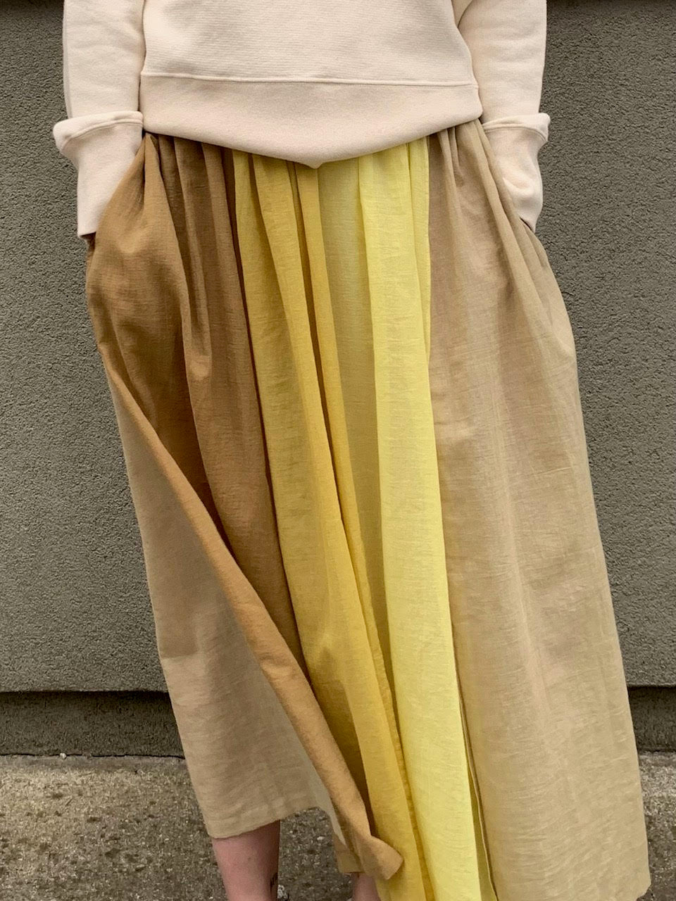 WIDE SKIRT | 4 YELLOW/BEIGE SHADES