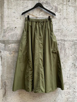 Load image into Gallery viewer, TYPEWRITER SKIRT | OLIVE
