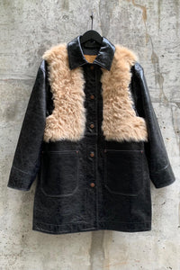 CHORE COAT | PATENT BLACK x OAT TIGRADO