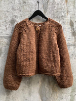 Load image into Gallery viewer, HANDKNIT CARDIGAN | BROWN
