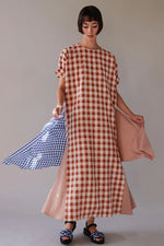 Load image into Gallery viewer, MALIA DRESS | TERRA COTTA GINGHAM
