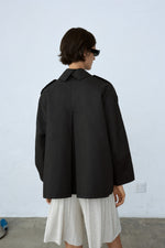 Load image into Gallery viewer, UTILITY TRENCH JACKET | BLACK
